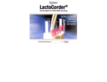 Tablet Screenshot of lactocorder.ch